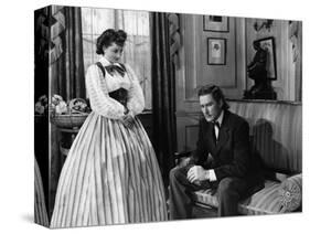 La Charge Fantastique THEY DIED WITH THEIR BOOTS ON by Raoul Walsh with Olivia by Havilland and Err-null-Stretched Canvas