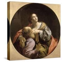 La Charité romaine-Simon Vouet-Stretched Canvas