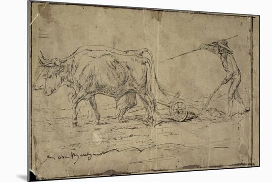La charrue-Rosa Bonheur-Mounted Giclee Print