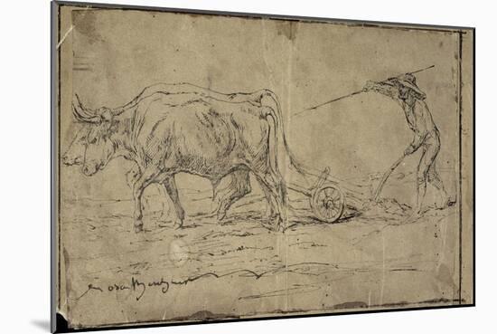 La charrue-Rosa Bonheur-Mounted Giclee Print