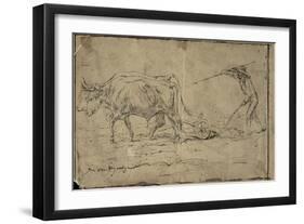 La charrue-Rosa Bonheur-Framed Premium Giclee Print