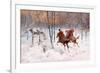 La Chasse a L'elan - Elk Hunting Par Frenz, Rudolf Ferdinandovich (1831-1918), - Watercolour, Gouac-Rudolph Frenz-Framed Giclee Print