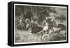 La Chasse a L'Epoque Du Fer-Emile Antoine Bayard-Framed Stretched Canvas