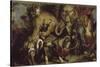 La Chasse aux lions-Eugene Delacroix-Stretched Canvas