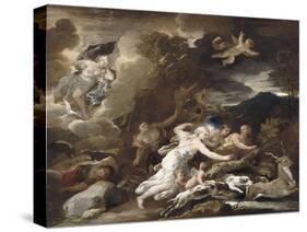 La chasse de Diane-Luca Giordano-Stretched Canvas