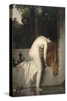 La chaste Suzanne , dit aussi Suzanne au bain-Jean Jacques Henner-Stretched Canvas