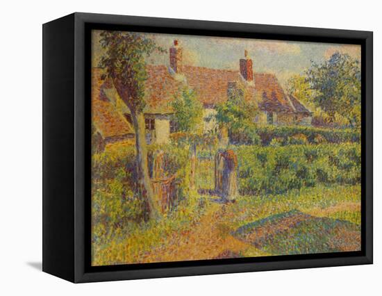 'La Chaumiere', 1887 (1935)-Camille Pissarro-Framed Stretched Canvas