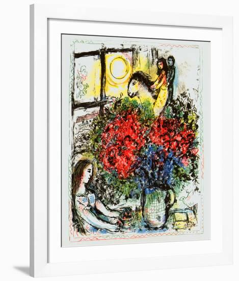 La Chevauchee-Marc Chagall-Framed Art Print