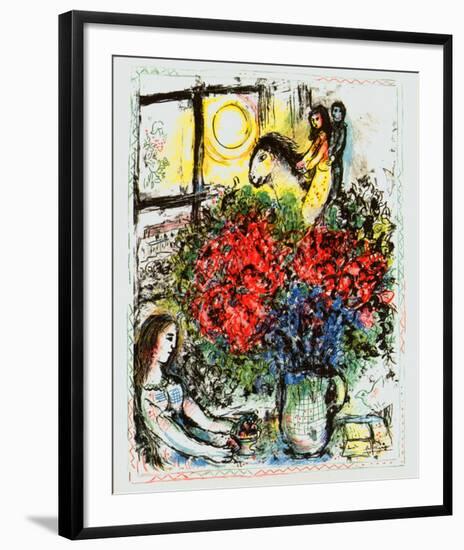 La Chevauchee-Marc Chagall-Framed Art Print