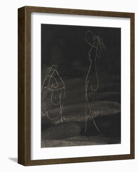 La chèvre-feuille: deux baigneuses, IIeme état-null-Framed Giclee Print