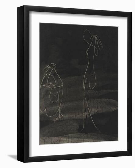 La chèvre-feuille: deux baigneuses, IIeme état-null-Framed Giclee Print