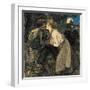 La chienne au loup. Dated: 1900. Dimensions: overall (approximate): 49 x 38.3 cm (19 5/16 x 15 1...-Teophile Steinlen-Framed Premium Giclee Print