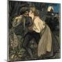 La chienne au loup. Dated: 1900. Dimensions: overall (approximate): 49 x 38.3 cm (19 5/16 x 15 1...-Teophile Steinlen-Mounted Poster