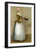 La Chocolatière - from painting by Liotard-Jean-Etienne Liotard-Framed Giclee Print