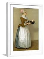 La Chocolatière - from painting by Liotard-Jean-Etienne Liotard-Framed Giclee Print