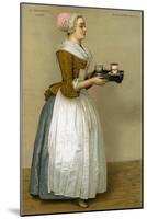 La Chocolatière - from painting by Liotard-Jean-Etienne Liotard-Mounted Giclee Print