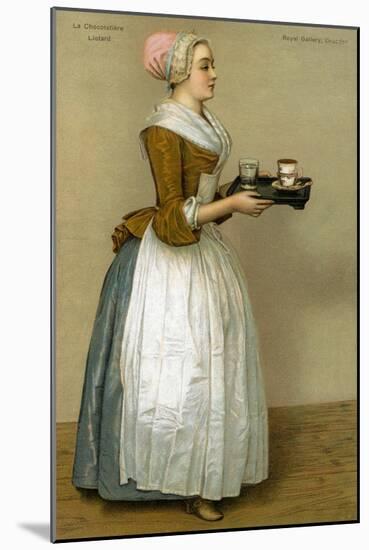 La Chocolatière - from painting by Liotard-Jean-Etienne Liotard-Mounted Giclee Print