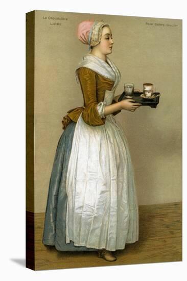 La Chocolatière - from painting by Liotard-Jean-Etienne Liotard-Stretched Canvas