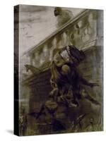La chute de Claude Frollo-Gustave Doré-Stretched Canvas