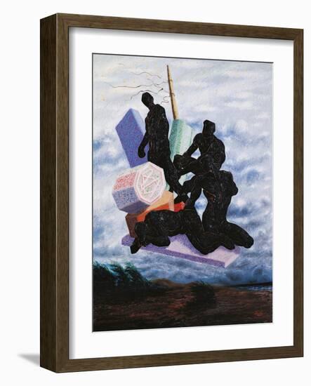 La Chute Des Anges Fall of the Angels-Alberto de Chirico-Framed Giclee Print