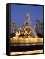 La Cibeles Fountain, Plaza de La Cibeles, Madrid, Spain-Alan Copson-Framed Stretched Canvas