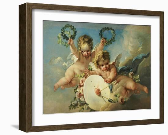 La Cible d'Amour (Love Target)-Francois Boucher-Framed Giclee Print