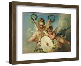 La Cible d'Amour (Love Target)-Francois Boucher-Framed Giclee Print