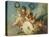 La Cible d'Amour (Love Target)-Francois Boucher-Stretched Canvas