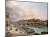 La Cité et le Pont-Neuf vus du quai du Louvre-Giuseppe Canella-Mounted Giclee Print