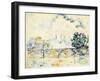 La Cité: le Pont des Arts-Paul Signac-Framed Giclee Print