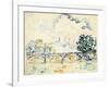 La Cité: le Pont des Arts-Paul Signac-Framed Giclee Print