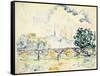 La Cité: le Pont des Arts-Paul Signac-Framed Stretched Canvas