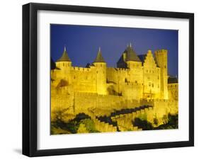 La Cite, Medieval Fortified Town, Carcassone, Aude, Languedoc-Roussillon, France-David Hughes-Framed Photographic Print