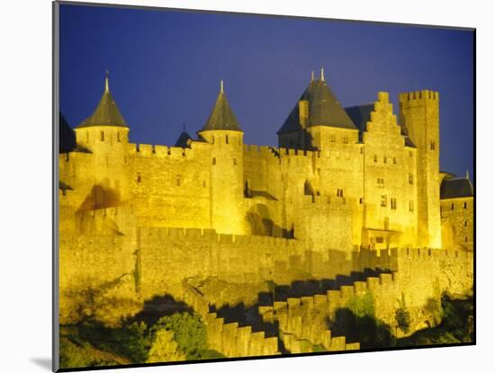 La Cite, Medieval Fortified Town, Carcassone, Aude, Languedoc-Roussillon, France-David Hughes-Mounted Photographic Print