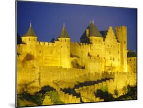 La Cite, Medieval Fortified Town, Carcassone, Aude, Languedoc-Roussillon, France-David Hughes-Mounted Photographic Print