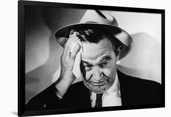 La cite sans voiles THE NAKED CITY by JulesDassin with Barry Fitzgerald, 1948 (b/w photo)-null-Framed Photo