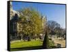 La Cite, Small Garden near the Cathedrale (Cathedral) De Notre Dame-Massimo Borchi-Framed Stretched Canvas