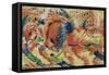 La Citta Che Sale-Umberto Boccioni-Framed Stretched Canvas