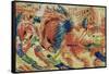 La Citta Che Sale-Umberto Boccioni-Framed Stretched Canvas