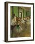 La classe de danse. Oil on canvas (around 1873-1876) 85 x 75 cm R. F. 1976.-Edgar Degas-Framed Giclee Print