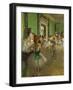 La classe de danse. Oil on canvas (around 1873-1876) 85 x 75 cm R. F. 1976.-Edgar Degas-Framed Giclee Print