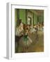 La classe de danse. Oil on canvas (around 1873-1876) 85 x 75 cm R. F. 1976.-Edgar Degas-Framed Giclee Print