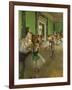 La classe de danse. Oil on canvas (around 1873-1876) 85 x 75 cm R. F. 1976.-Edgar Degas-Framed Giclee Print