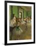 La classe de danse. Oil on canvas (around 1873-1876) 85 x 75 cm R. F. 1976.-Edgar Degas-Framed Giclee Print