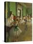 La classe de danse. Oil on canvas (around 1873-1876) 85 x 75 cm R. F. 1976.-Edgar Degas-Stretched Canvas
