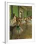 La classe de danse. Oil on canvas (around 1873-1876) 85 x 75 cm R. F. 1976.-Edgar Degas-Framed Giclee Print