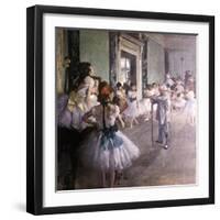 La Classe de danse-Edgar Degas-Framed Giclee Print