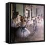 La Classe de danse-Edgar Degas-Framed Stretched Canvas