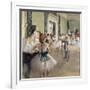 La classe de danse-Edgar Degas-Framed Giclee Print