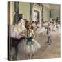 La classe de danse-Edgar Degas-Stretched Canvas